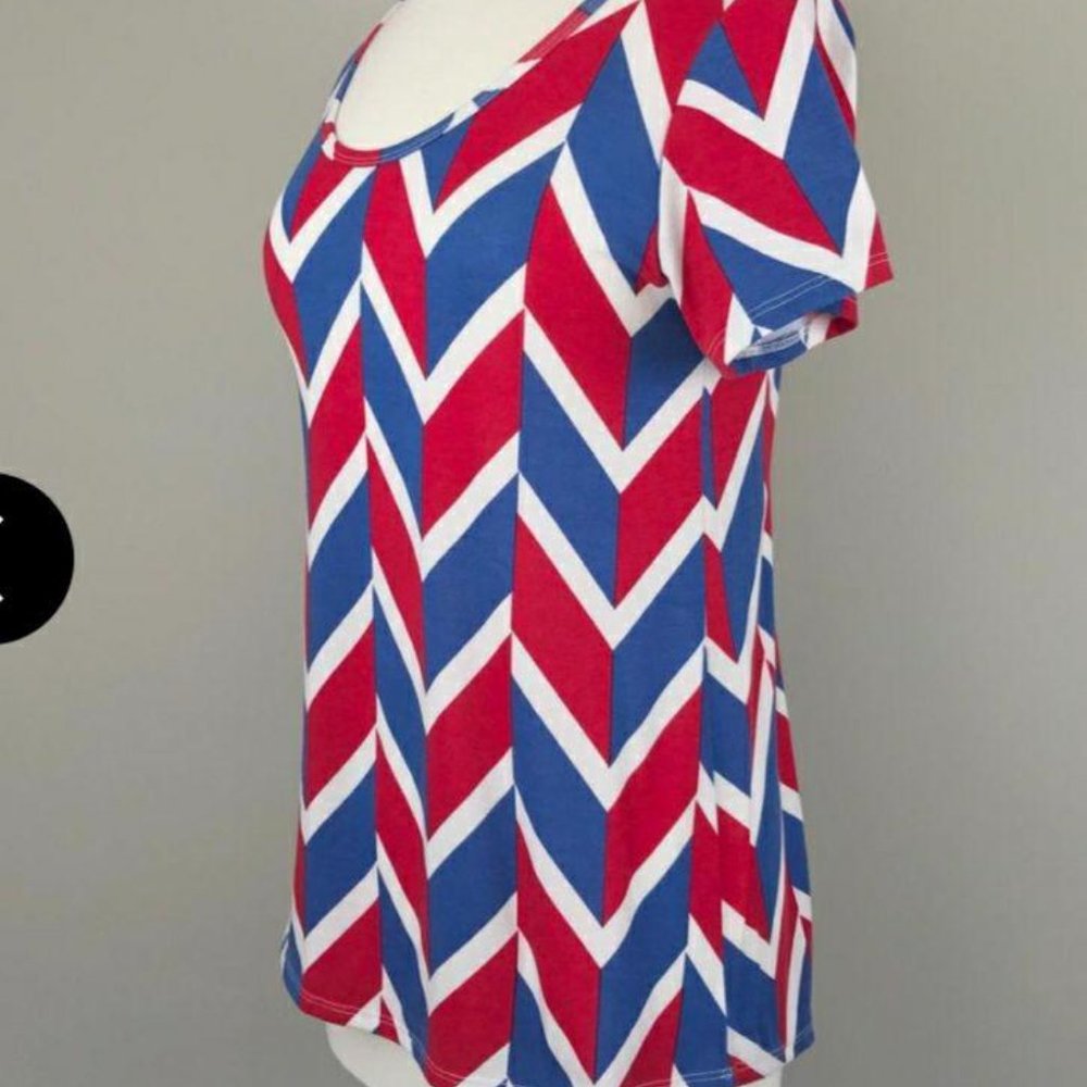 LuLaRoe "classic T" chevron pattern tee - Picture 7 of 7